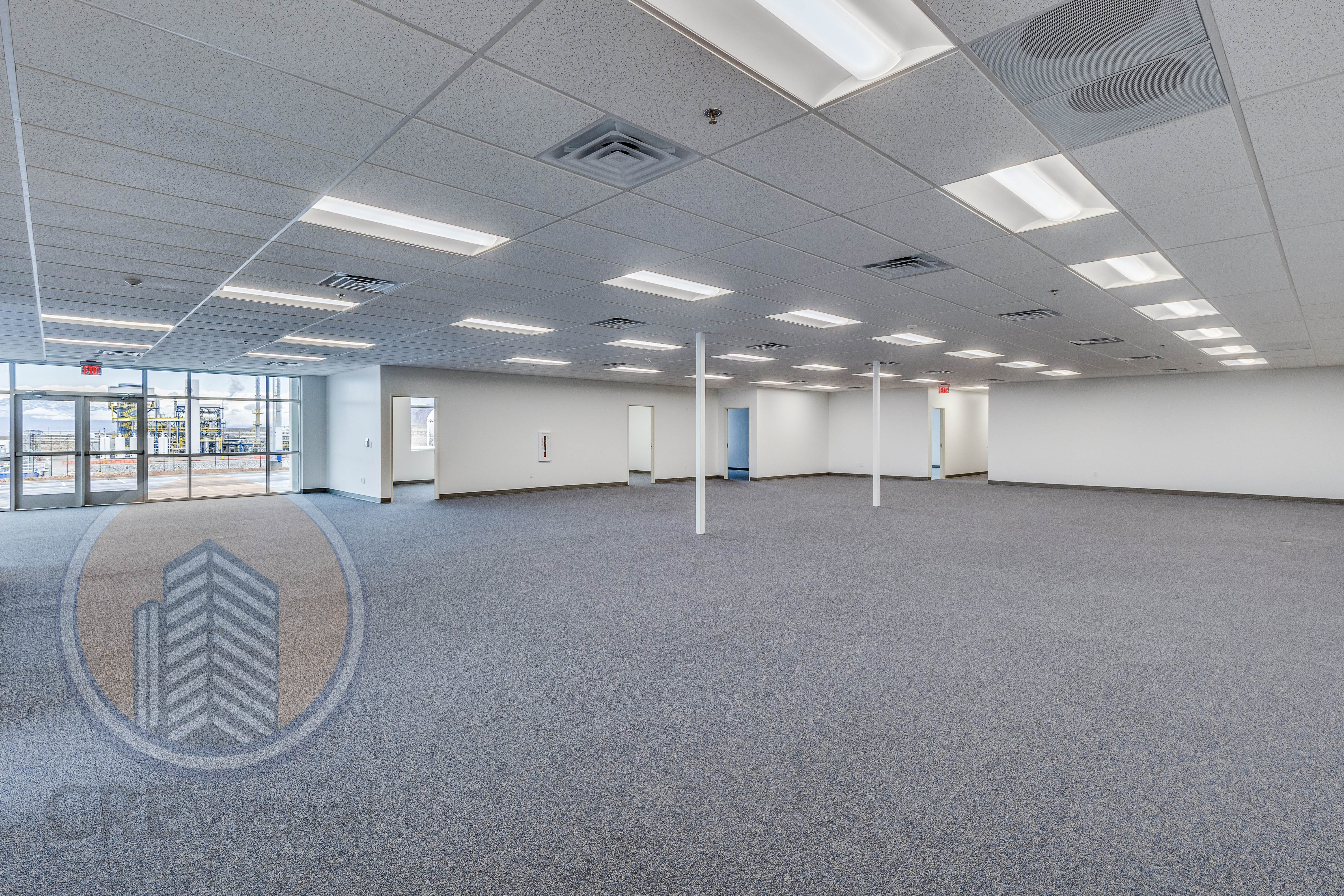 Industrial interior open floor plan